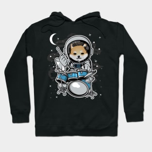 Astronaut Drummer Dogelon Mars ELON Coin To The Moon Crypto Token Cryptocurrency Blockchain Wallet Birthday Gift For Men Women Kids Hoodie